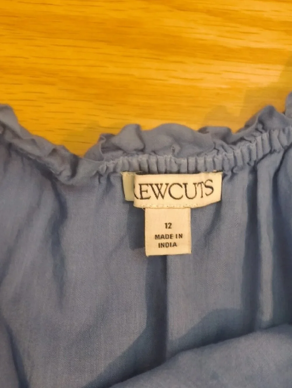 Crewcuts Sleeveless Ombre Blue Casual Sundress Smocked Waist Size 12 GU